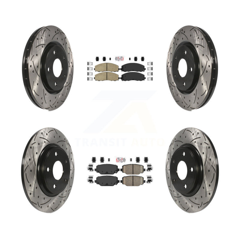 Transit Auto KDA-100554 Disc Brake Kit for 2012-2020 Dodge Grand Caravan, Dodge Journey, Chrysler Town & Country & more - Front and Rear product image
