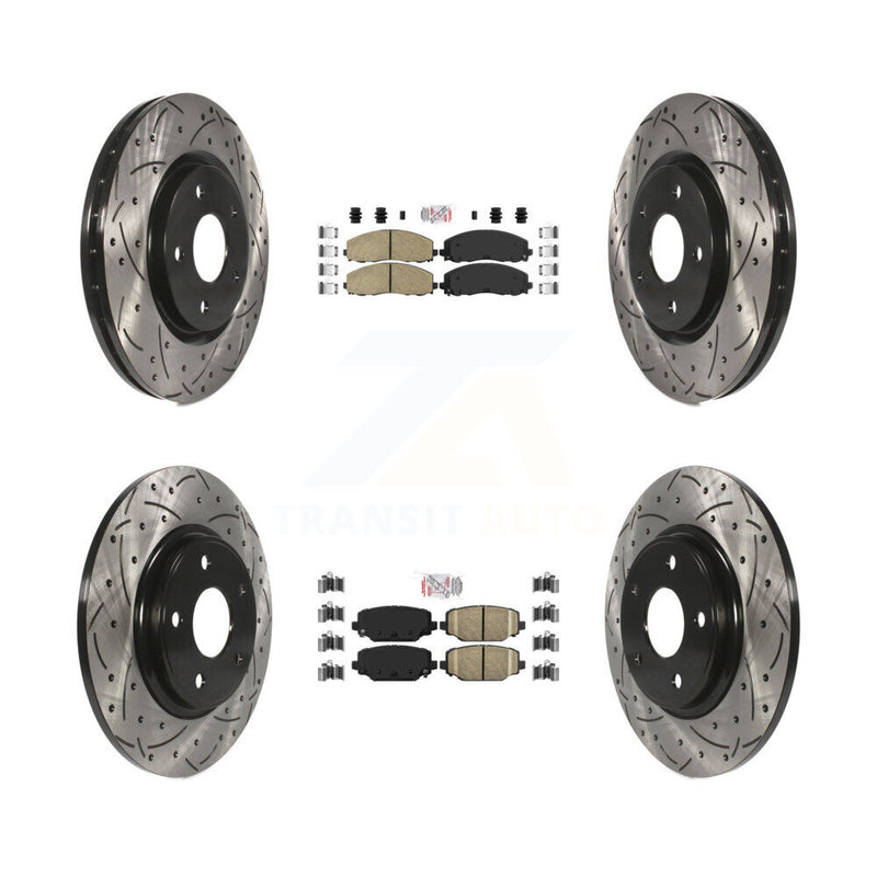 Transit Auto KDA-100555 Disc Brake Kit for 2012-2020 Dodge Grand Caravan, Dodge Journey, Chrysler Town & Country & more - Front and Rear product image