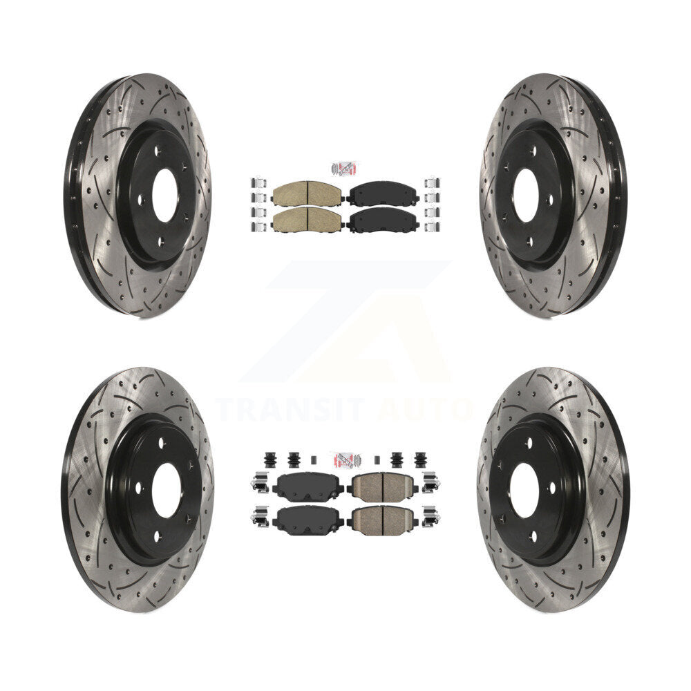 Transit Auto KDA-100556 Disc Brake Kit for 2012-2020 Dodge Grand Caravan, Dodge Journey, Chrysler Town & Country & more - Front and Rear product image