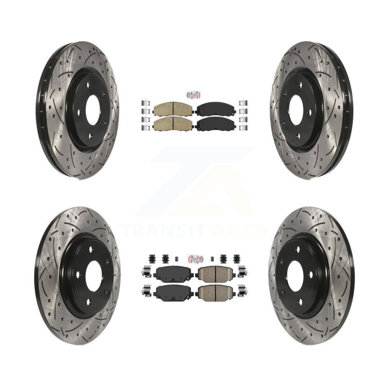 Transit Auto KDA-100556 Disc Brake Kit for 2012-2020 Dodge Grand Caravan, Dodge Journey, Chrysler Town & Country & more - Front and Rear product image