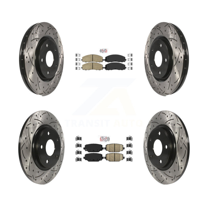 Transit Auto KDA-100557 Disc Brake Kit for 2012-2020 Dodge Grand Caravan, Dodge Journey, Chrysler Town & Country & more - Front and Rear product image