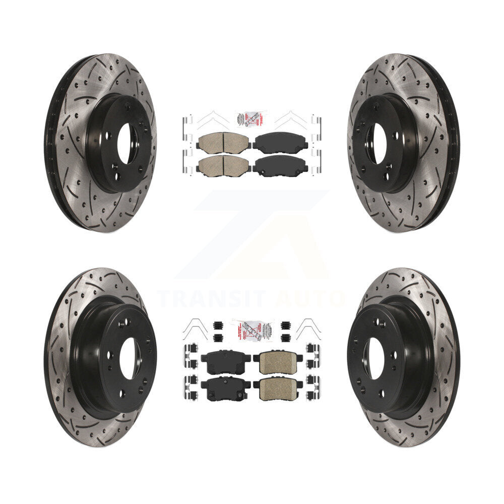 Transit Auto KDA-100568 Disc Brake Kit for 2008-2017 Honda Accord - Front and Rear product image