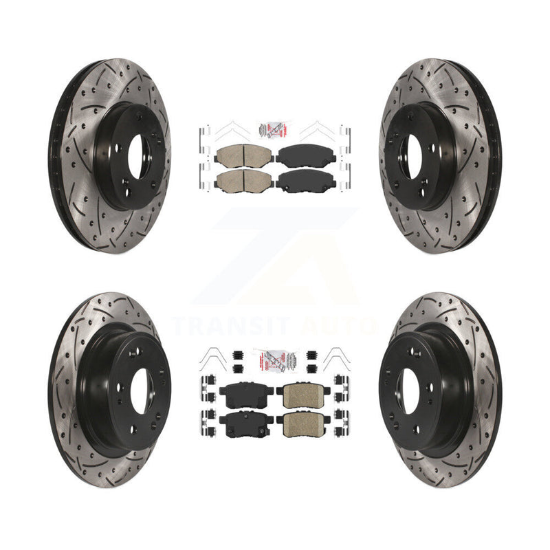 Transit Auto KDA-100568 Disc Brake Kit for 2008-2017 Honda Accord - Front and Rear product image