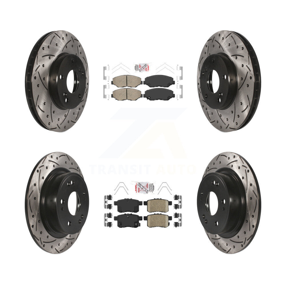 Transit Auto KDA-100569 Disc Brake Kit for 2008-2017 Honda Accord - Front and Rear product image