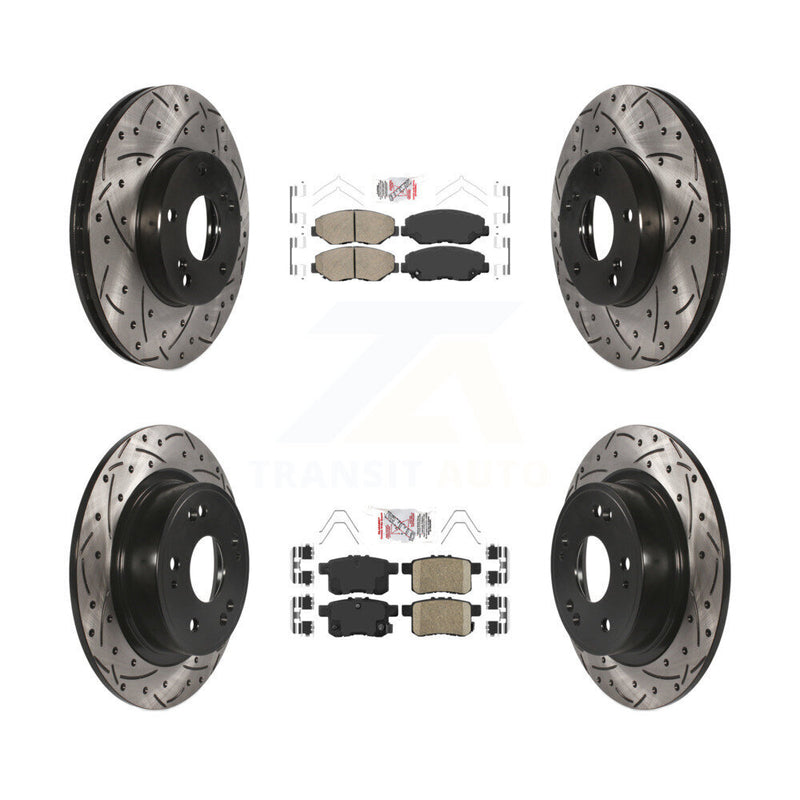 Transit Auto KDA-100569 Disc Brake Kit for 2008-2017 Honda Accord - Front and Rear product image