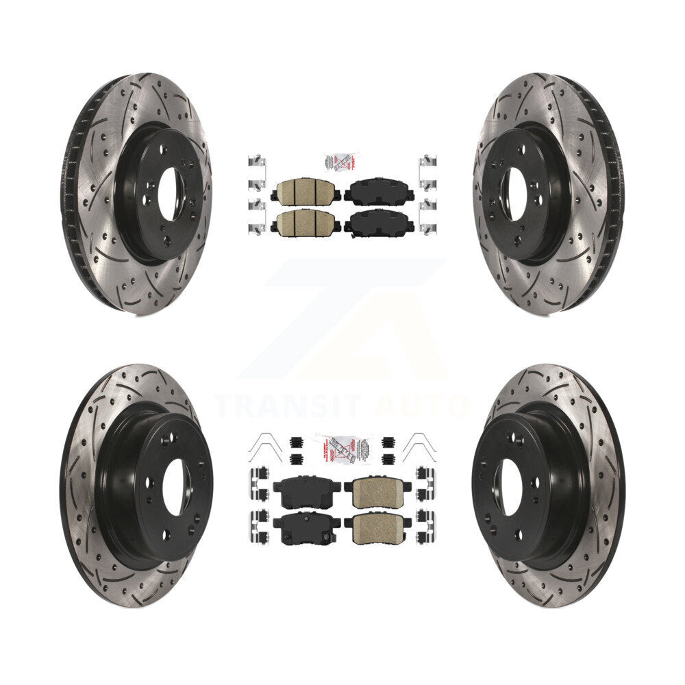 Transit Auto KDA-100574 Disc Brake Kit for 2013-2017 Honda Accord - Front and Rear product image