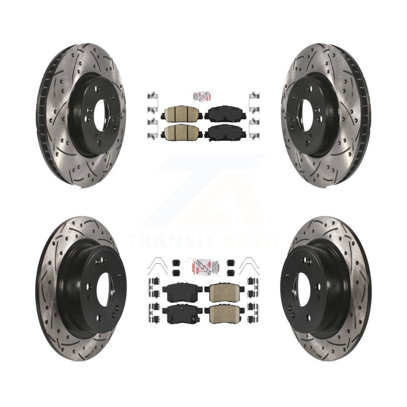 Transit Auto KDA-100574 Disc Brake Kit for 2013-2017 Honda Accord - Front and Rear product image