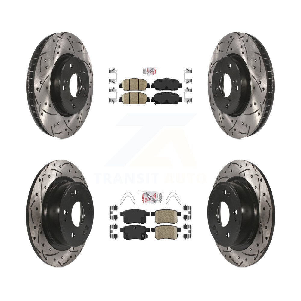 Transit Auto KDA-100575 Disc Brake Kit for 2013-2017 Honda Accord - Front and Rear product image