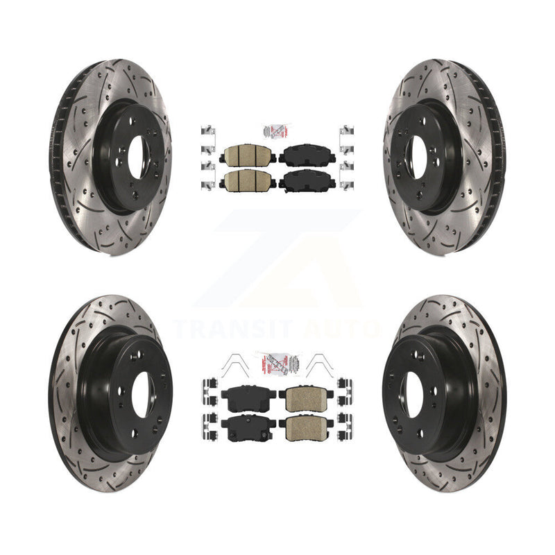 Transit Auto KDA-100575 Disc Brake Kit for 2013-2017 Honda Accord - Front and Rear product image