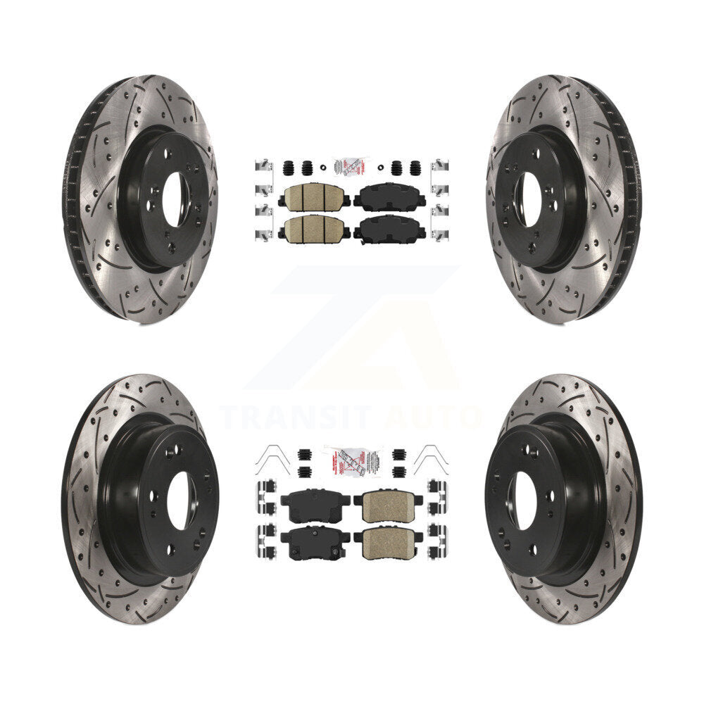 Transit Auto KDA-100580 Disc Brake Kit for 2013-2017 Honda Accord - Front and Rear product image
