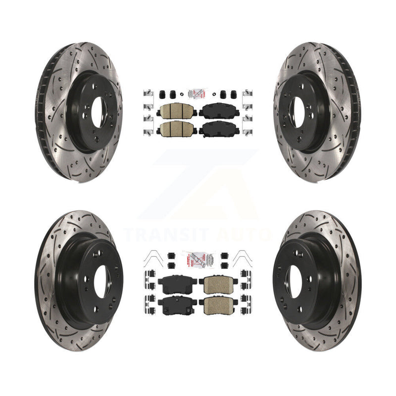 Transit Auto KDA-100580 Disc Brake Kit for 2013-2017 Honda Accord - Front and Rear product image