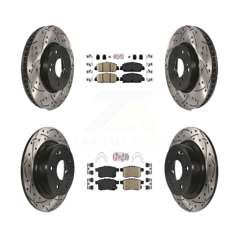 Transit Auto KDA-100581 Disc Brake Kit for 2013-2017 Honda Accord - Front and Rear product image