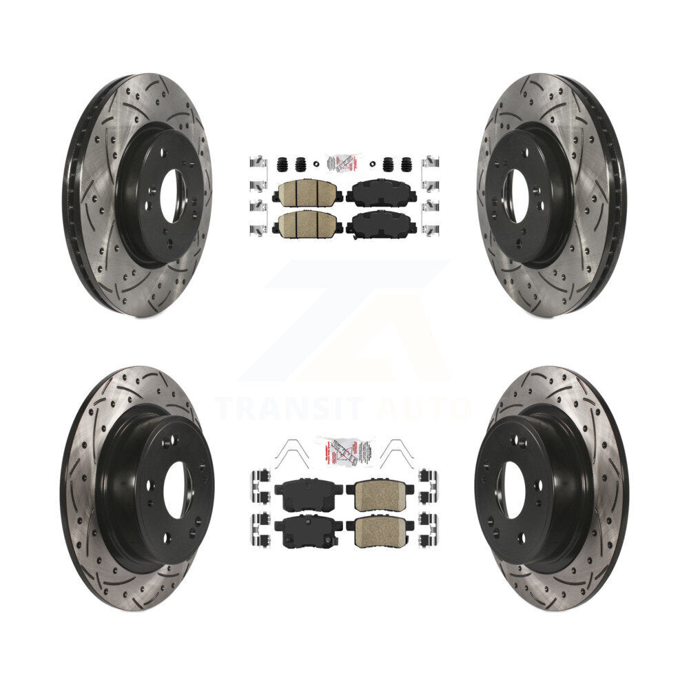 Transit Auto KDA-100583 Disc Brake Kit for 2013-2017 Honda Accord - Front and Rear product image