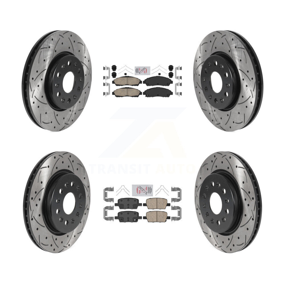 Transit Auto KDA-100589 Disc Brake Kit for 2017-2020 Chevrolet Traverse, Chevrolet Blazer, Buick Enclave & more - Front and Rear product image