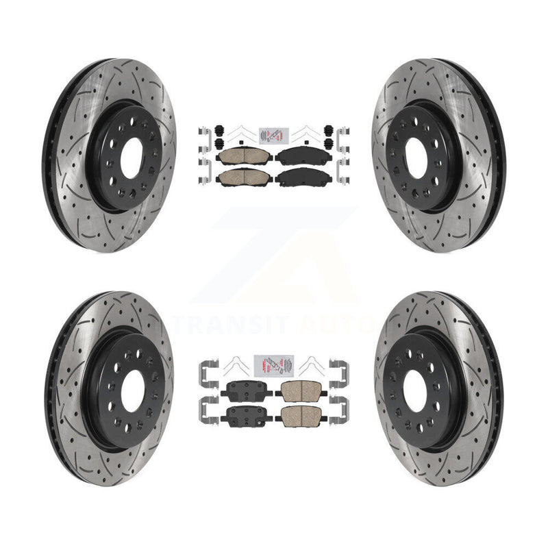 Transit Auto KDA-100589 Disc Brake Kit for 2017-2020 Chevrolet Traverse, Chevrolet Blazer, Buick Enclave & more - Front and Rear product image