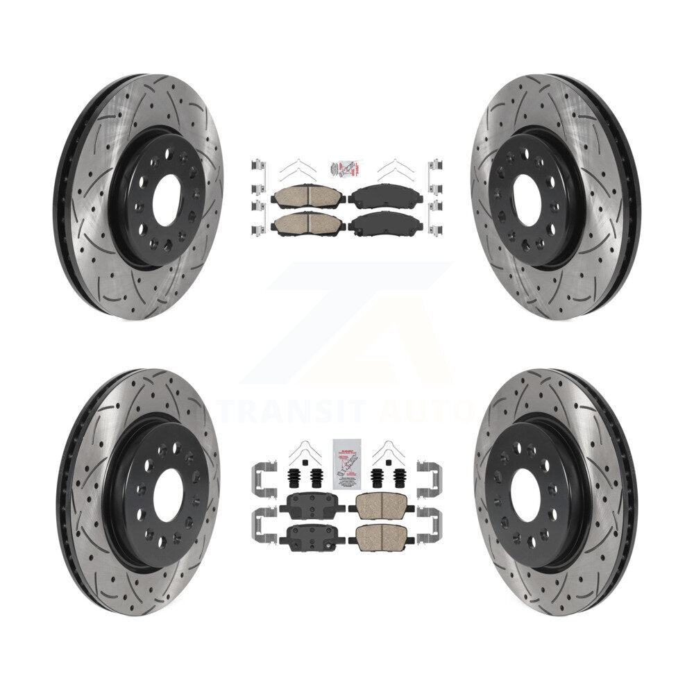 Transit Auto KDA-100590 Disc Brake Kit for 2017-2020 Chevrolet Traverse, Chevrolet Blazer, Buick Enclave & more - Front and Rear product image