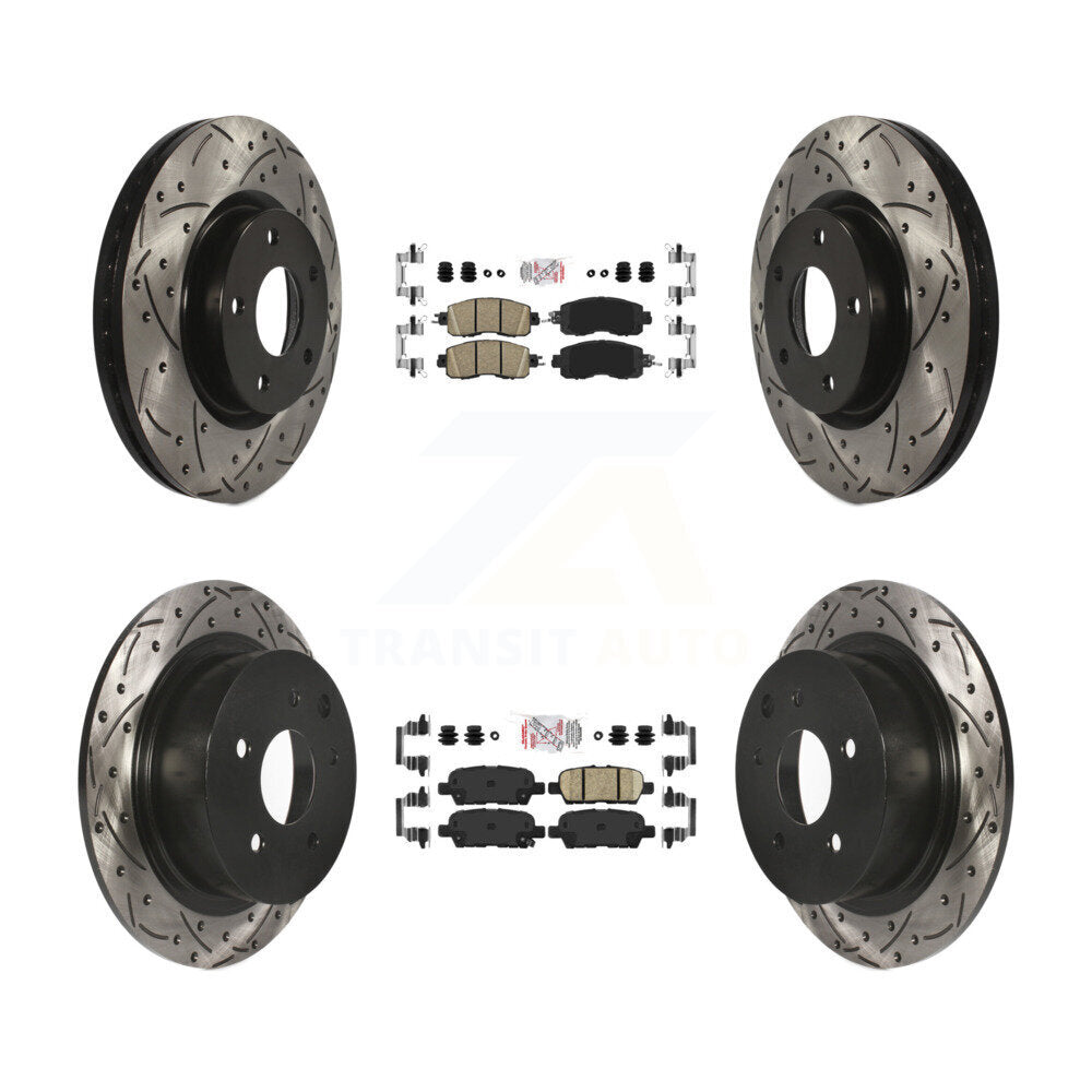 Transit Auto KDA-100592 Disc Brake Kit for 2013-2023 Nissan Altima - Front and Rear product image