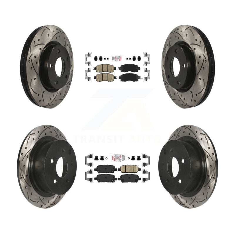 Transit Auto KDA-100592 Disc Brake Kit for 2013-2023 Nissan Altima - Front and Rear product image