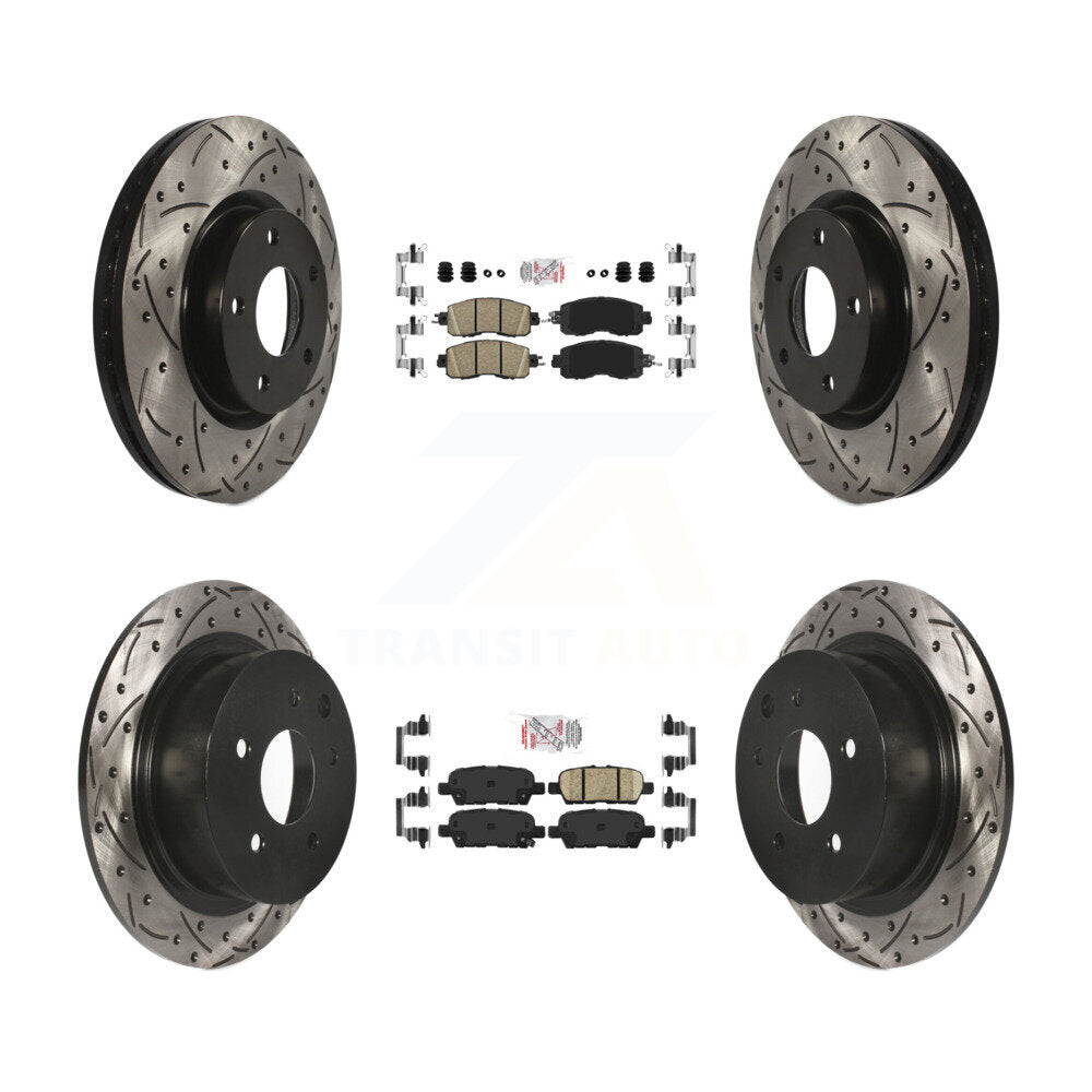 Transit Auto KDA-100593 Disc Brake Kit for 2013-2023 Nissan Altima - Front and Rear product image