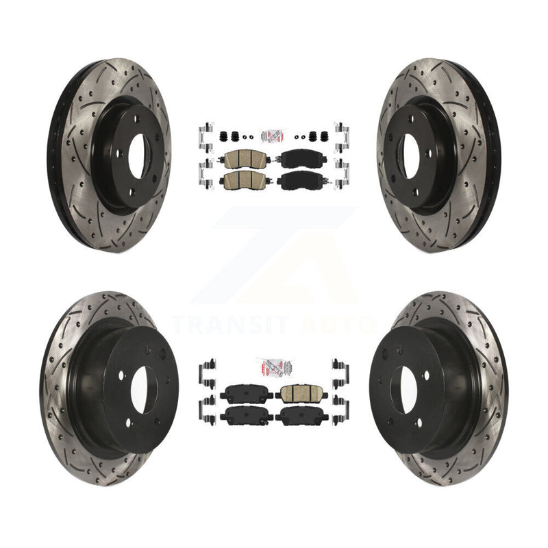 Transit Auto KDA-100593 Disc Brake Kit for 2013-2023 Nissan Altima - Front and Rear product image
