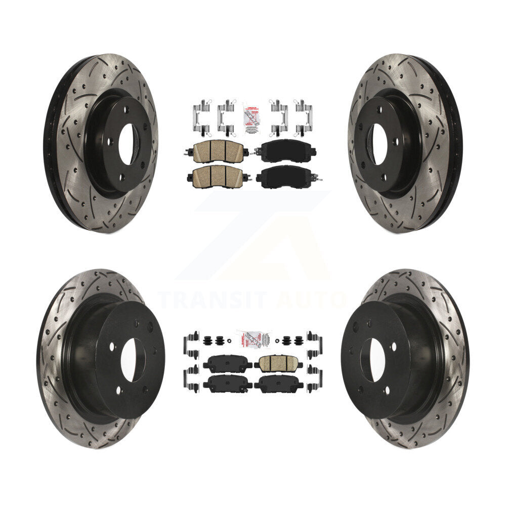 Transit Auto KDA-100594 Disc Brake Kit for 2013-2023 Nissan Altima - Front and Rear product image