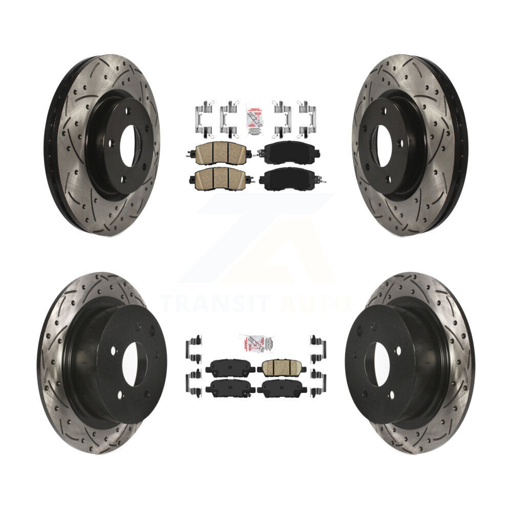 Transit Auto KDA-100595 Disc Brake Kit for 2013-2023 Nissan Altima - Front and Rear product image