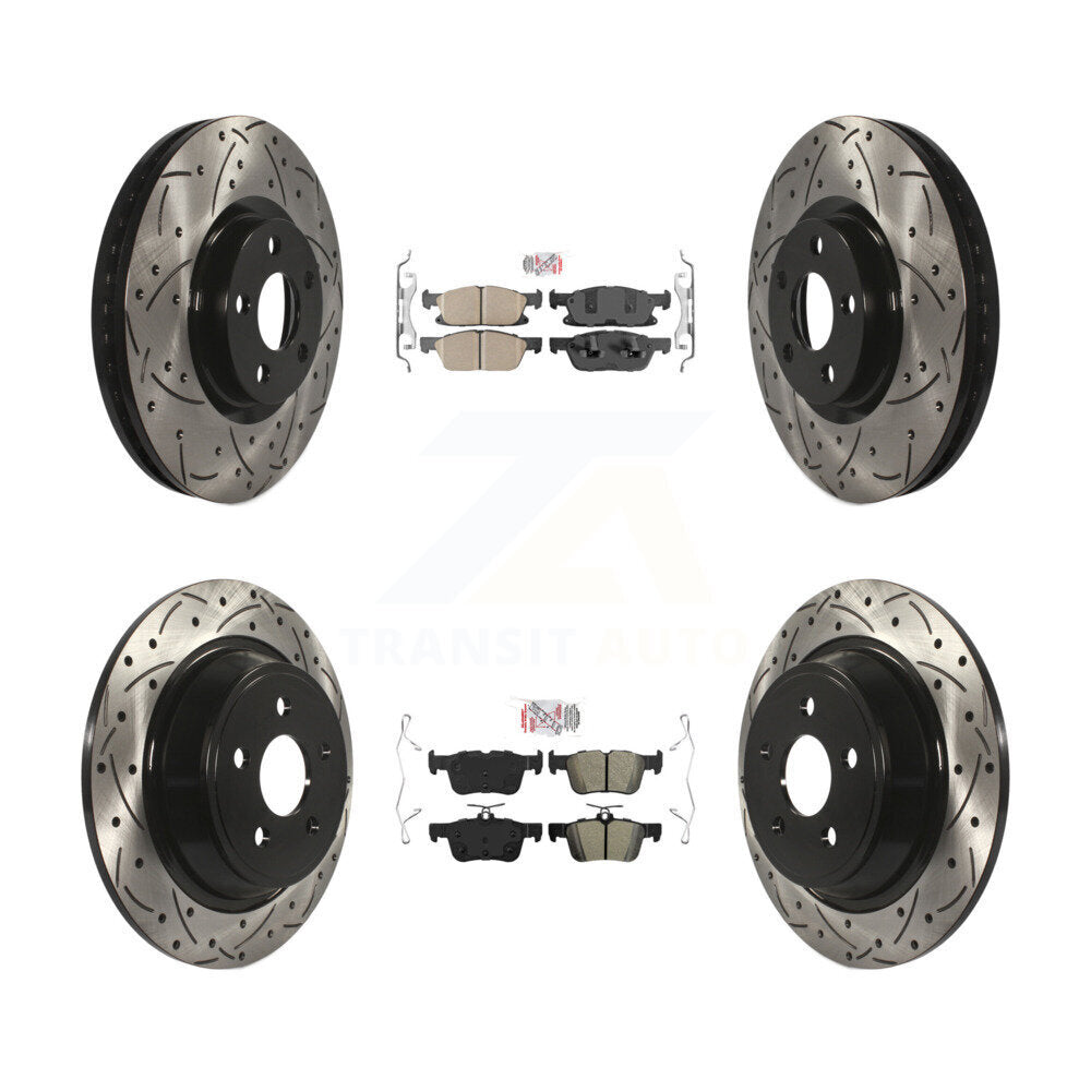 Transit Auto KDA-100609 Disc Brake Kit for 2018-2020 Lincoln Continental - Front and Rear product image