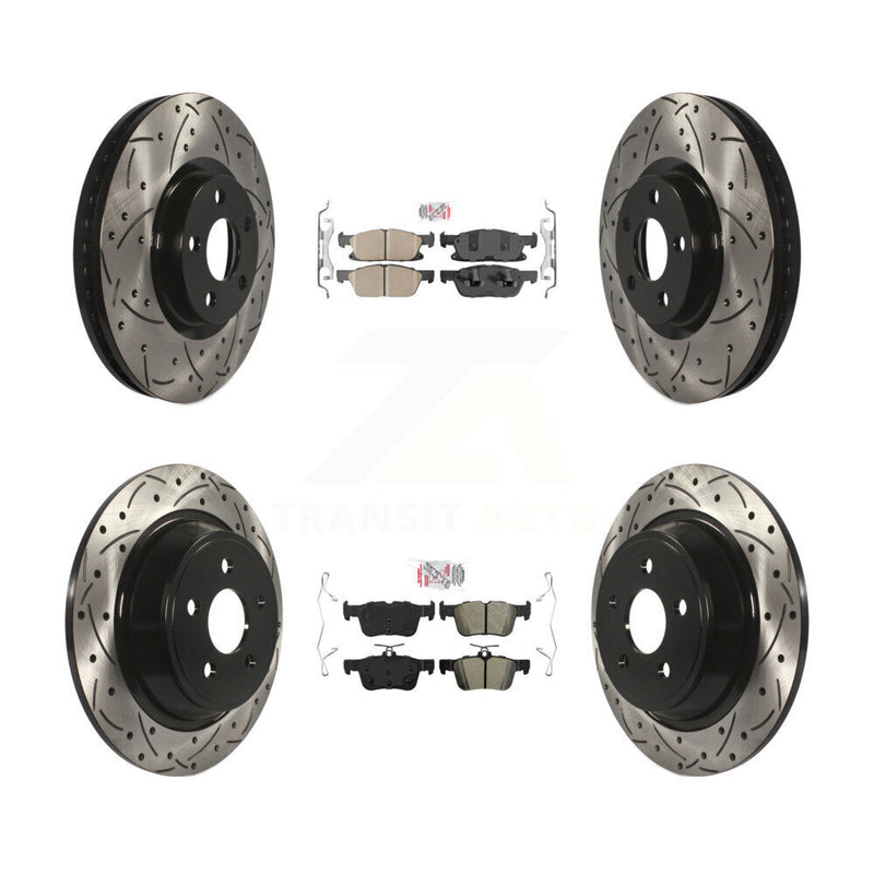 Transit Auto KDA-100609 Disc Brake Kit for 2018-2020 Lincoln Continental - Front and Rear product image