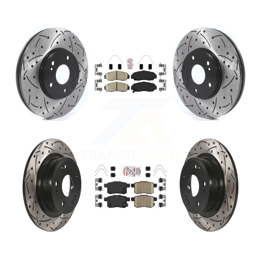 Transit Auto KDA-100625 Disc Brake Kit for 2008-2014 Honda Accord, Acura TSX - Front and Rear product image