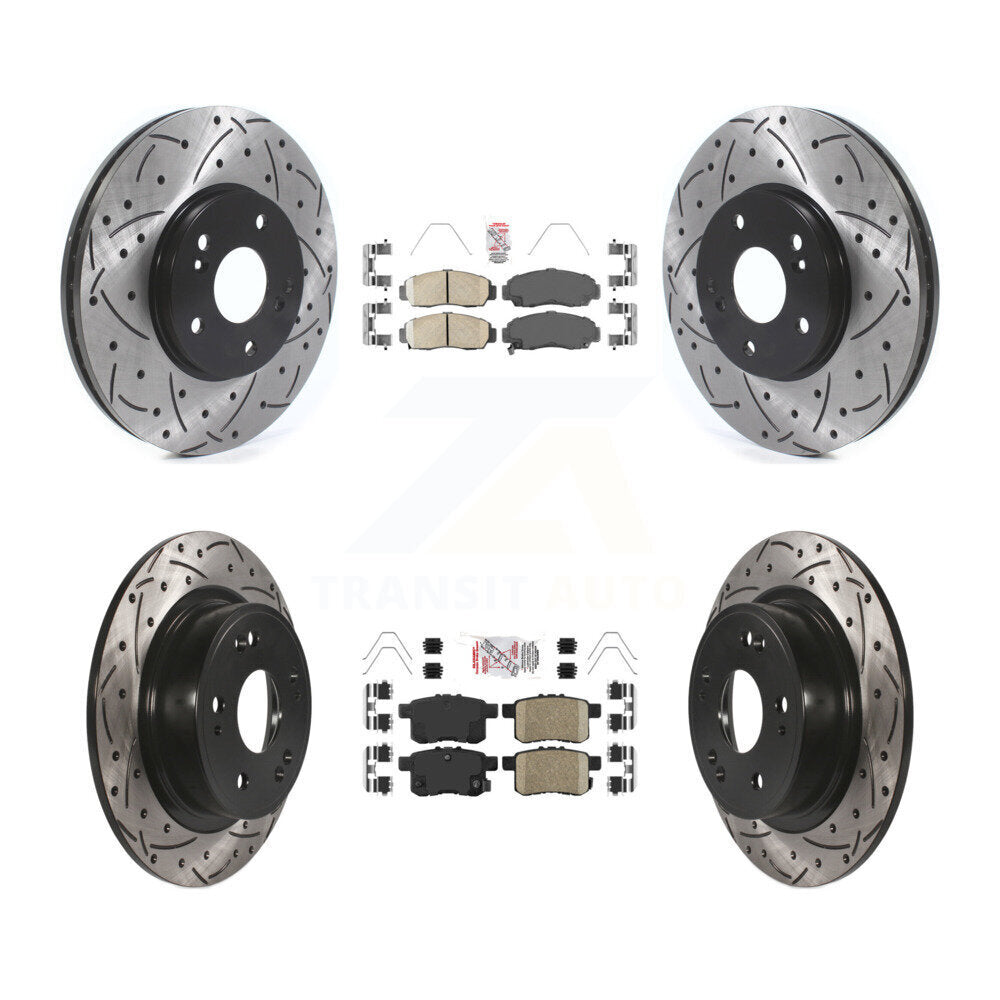 Transit Auto KDA-100627 Disc Brake Kit for 2008-2014 Honda Accord, Acura TSX - Front and Rear product image