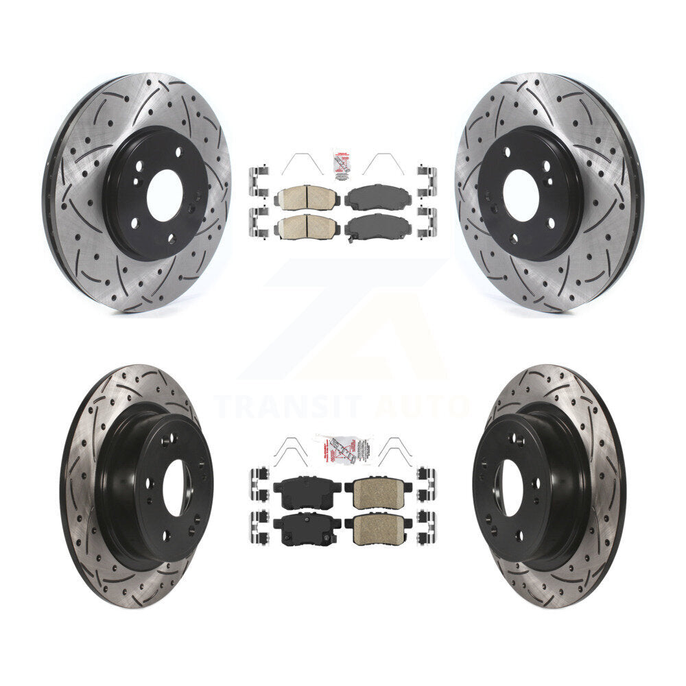 Transit Auto KDA-100628 Disc Brake Kit for 2008-2014 Honda Accord, Acura TSX - Front and Rear product image