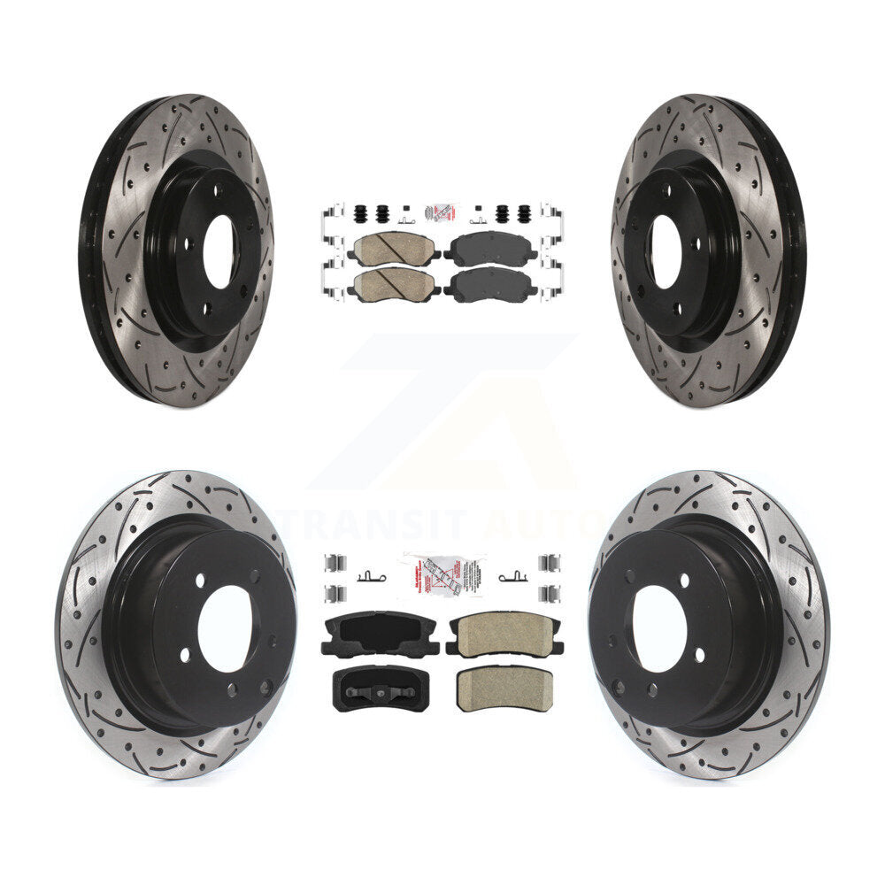 Transit Auto KDA-100647 Disc Brake Kit for 2007-2017 Mitsubishi Lancer, Mitsubishi Outlander, Chrysler 200 & more - Front and Rear product image