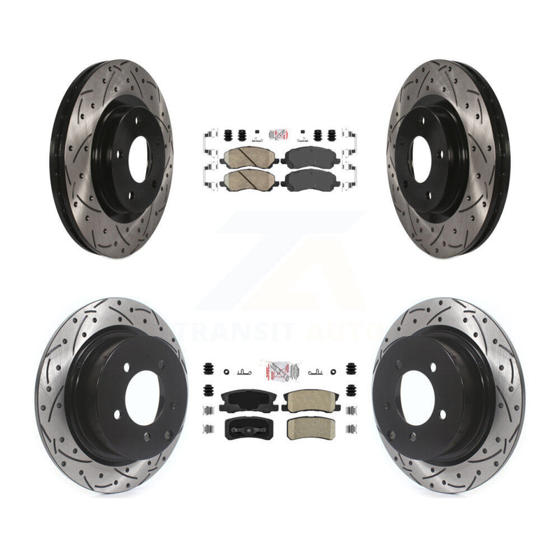 Transit Auto KDA-100648 Disc Brake Kit for 2007-2017 Mitsubishi Lancer, Mitsubishi Outlander, Chrysler 200 & more - Front and Rear product image