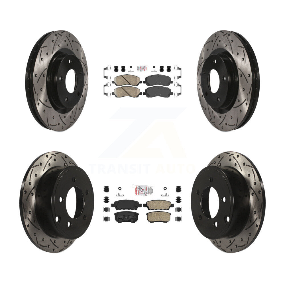 Transit Auto KDA-100651 Disc Brake Kit for 2007-2017 Chrysler 200, Dodge Caliber, Dodge Avenger & more - Front and Rear product image