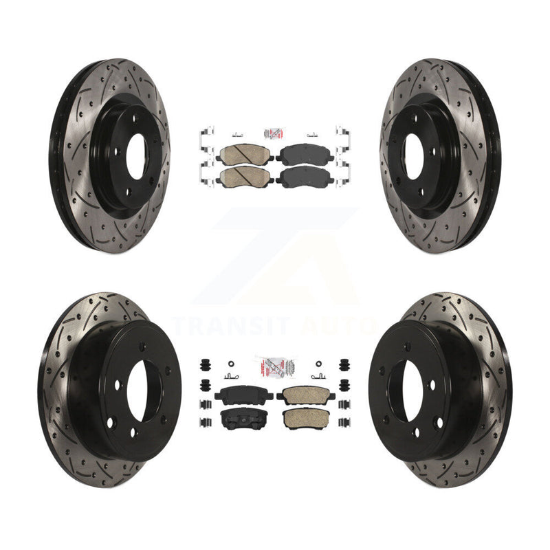Transit Auto KDA-100653 Disc Brake Kit for 2007-2017 Chrysler 200, Dodge Caliber, Dodge Avenger & more - Front and Rear product image