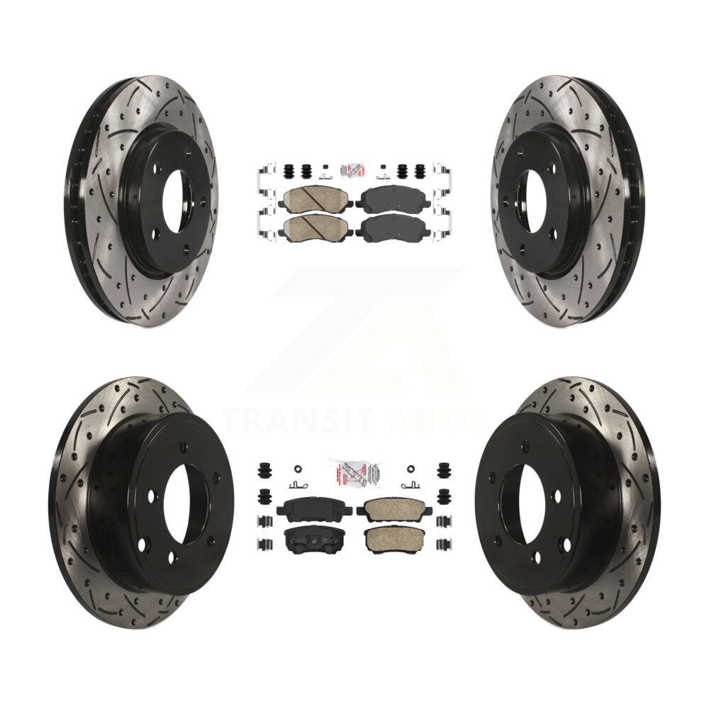 Transit Auto KDA-100655 Disc Brake Kit for 2007-2016 Mitsubishi Lancer, Dodge Caliber - Front and Rear product image