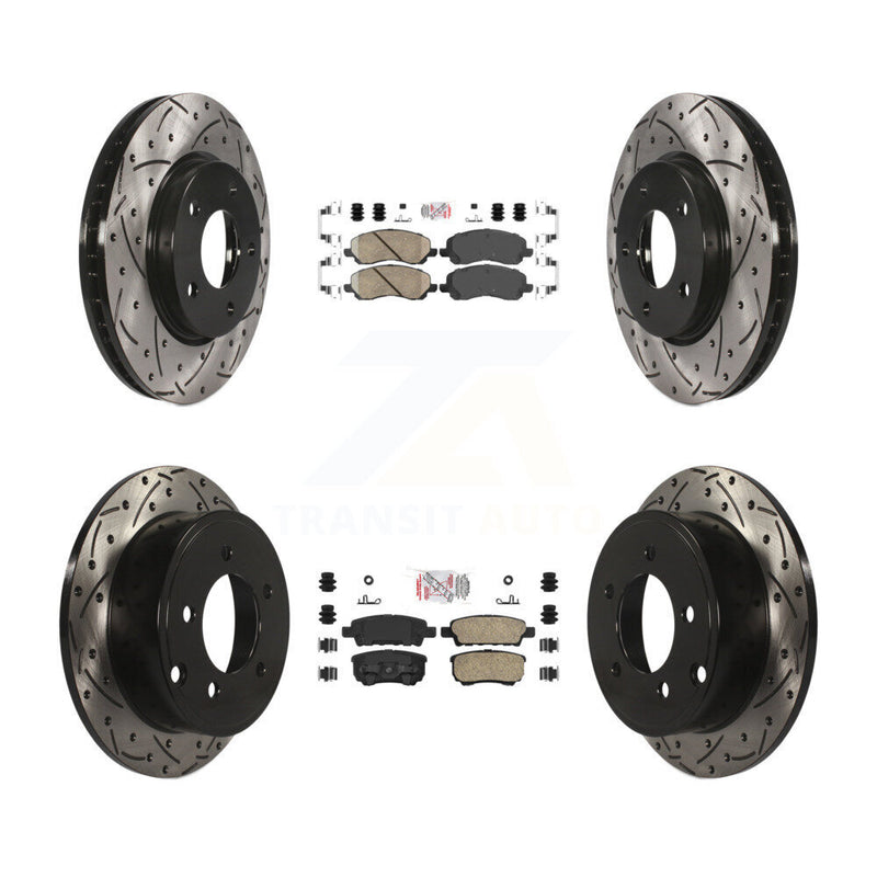 Transit Auto KDA-100655 Disc Brake Kit for 2007-2016 Mitsubishi Lancer, Dodge Caliber - Front and Rear product image