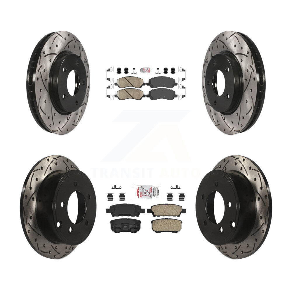 Transit Auto KDA-100656 Disc Brake Kit for 2007-2016 Mitsubishi Lancer, Dodge Caliber - Front and Rear product image