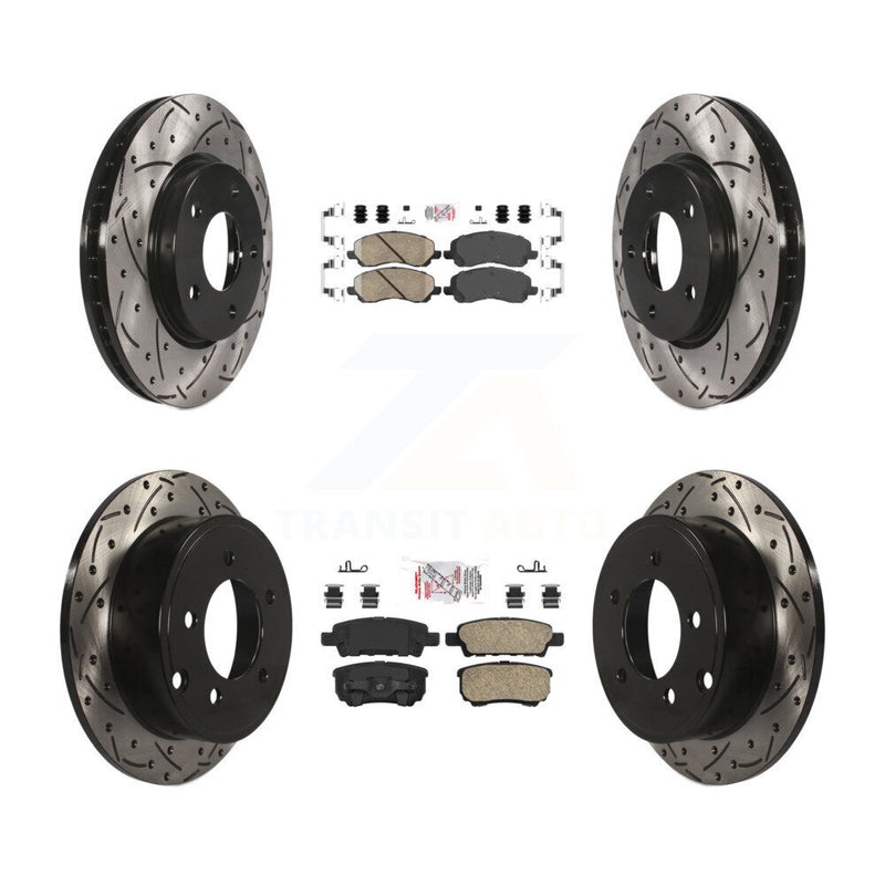 Transit Auto KDA-100656 Disc Brake Kit for 2007-2016 Mitsubishi Lancer, Dodge Caliber - Front and Rear product image