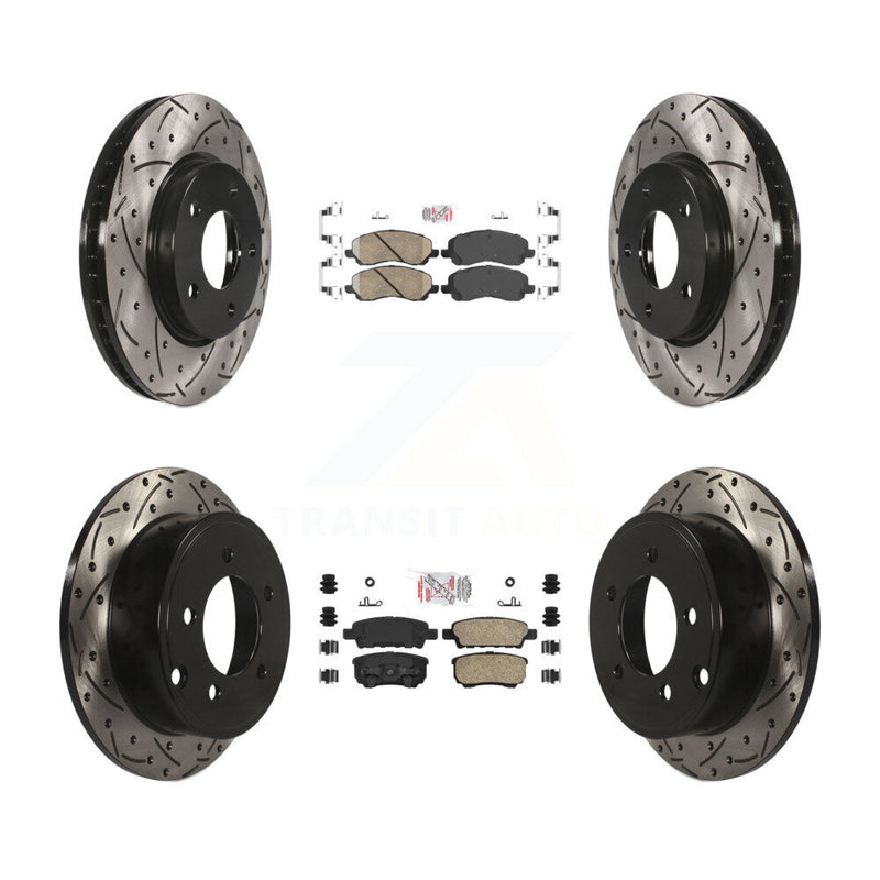 Transit Auto KDA-100658 Disc Brake Kit for 2007-2016 Mitsubishi Lancer, Dodge Caliber - Front and Rear product image