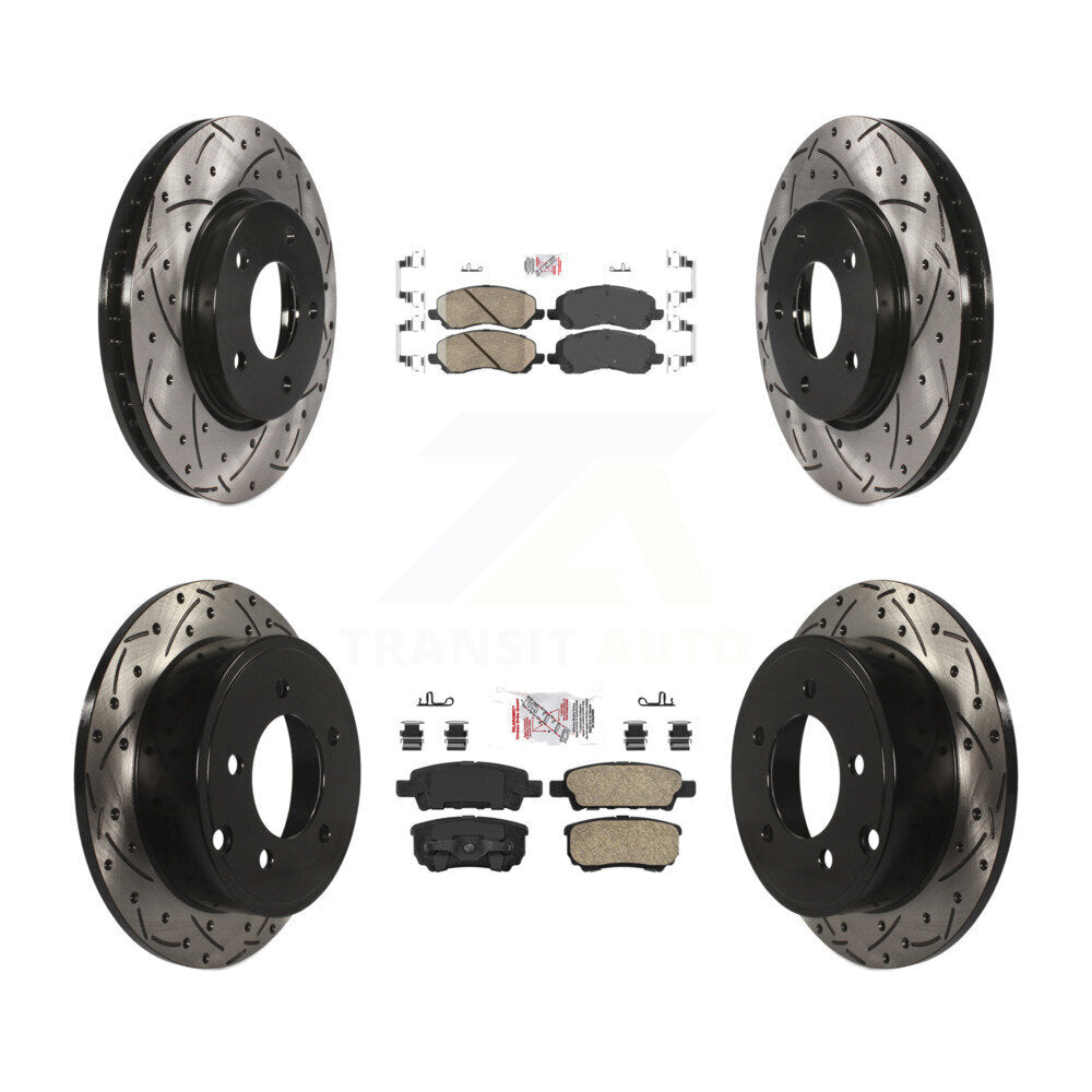 Transit Auto KDA-100659 Disc Brake Kit for 2007-2016 Mitsubishi Lancer, Dodge Caliber - Front and Rear product image