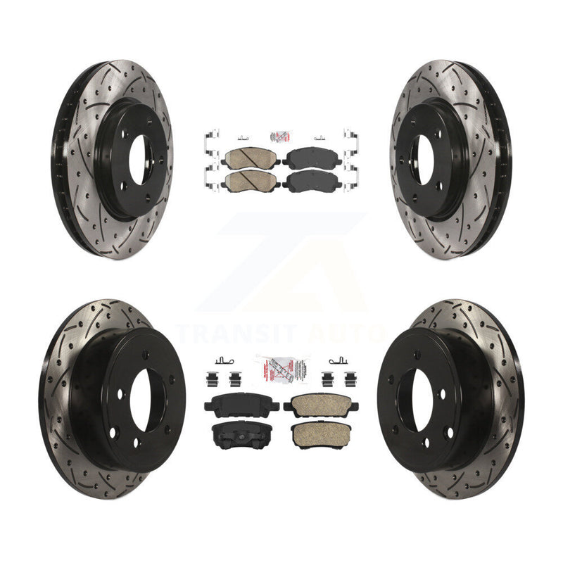 Transit Auto KDA-100659 Disc Brake Kit for 2007-2016 Mitsubishi Lancer, Dodge Caliber - Front and Rear product image