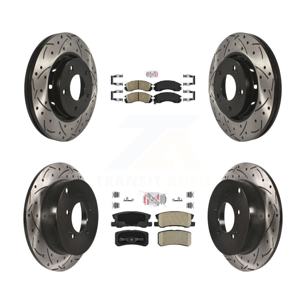 Transit Auto KDA-100661 Disc Brake Kit for 2009-2015 Mitsubishi Lancer - Front and Rear product image