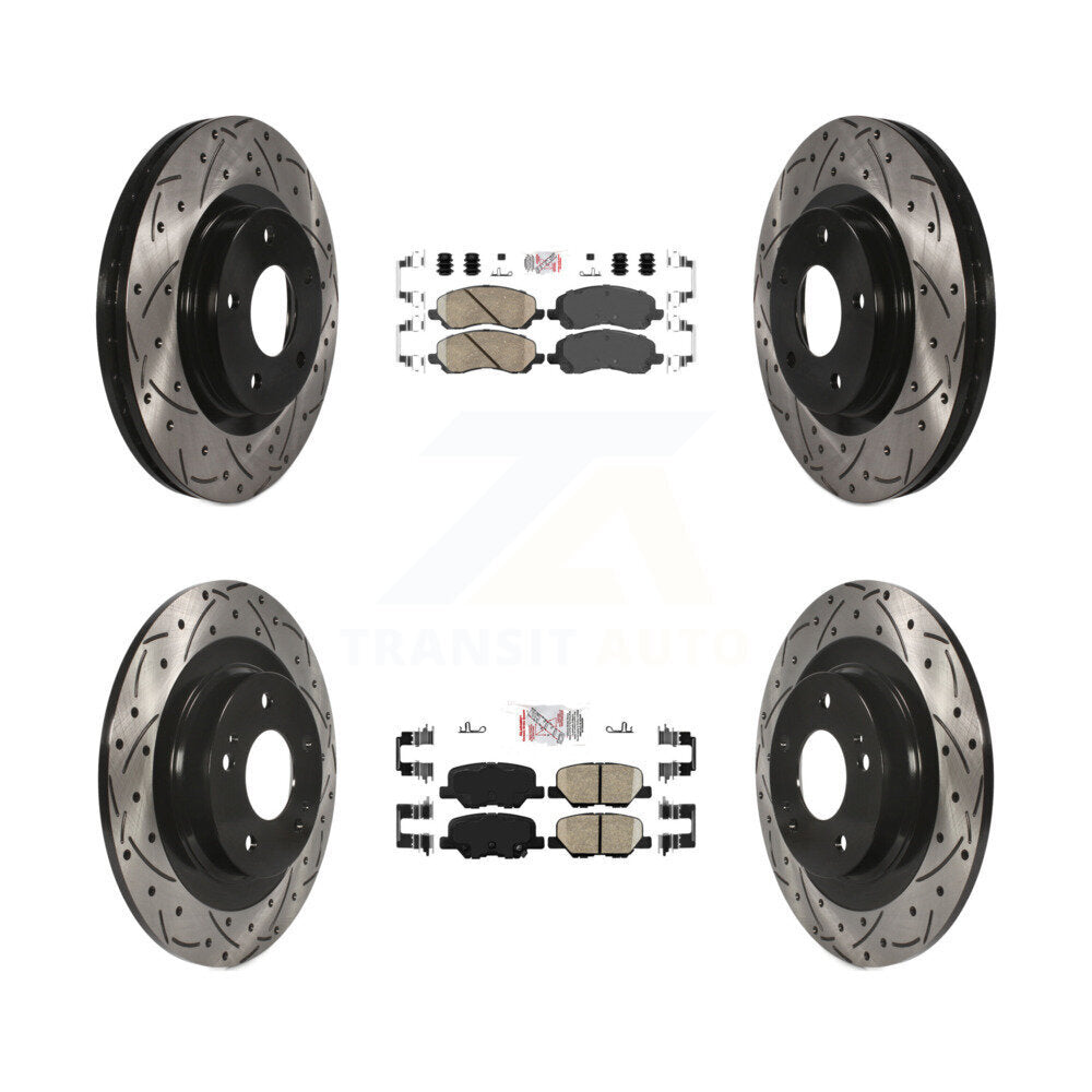 Transit Auto KDA-100662 Disc Brake Kit for 2013-2024 Mitsubishi Outlander, Mitsubishi Outlander Sport, Mitsubishi RVR - Front and Rear product image