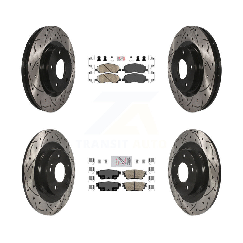 Transit Auto KDA-100673 Disc Brake Kit for 2017-2020 Mitsubishi Outlander - Front and Rear product image