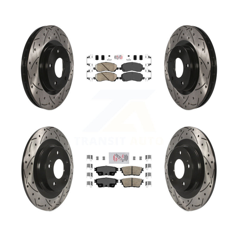 Transit Auto KDA-100673 Disc Brake Kit for 2017-2020 Mitsubishi Outlander - Front and Rear product image