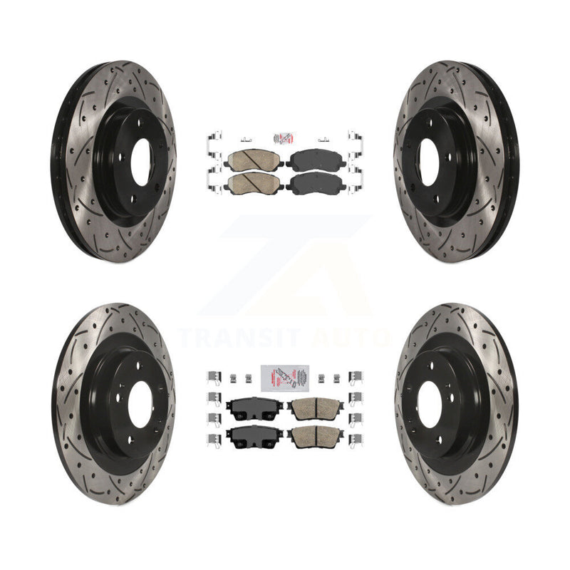 Transit Auto KDA-100674 Disc Brake Kit for 2017-2020 Mitsubishi Outlander - Front and Rear product image