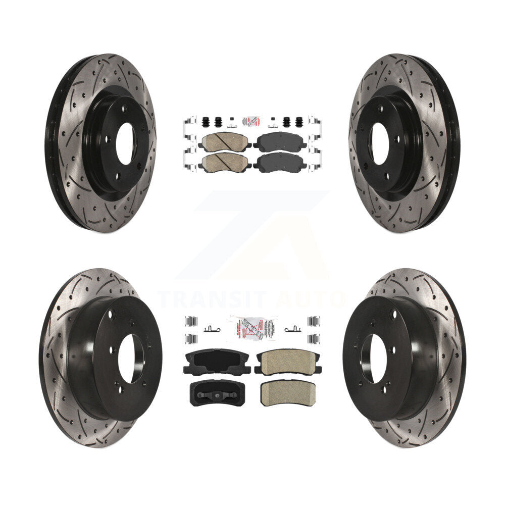 Transit Auto KDA-100675 Disc Brake Kit for 2007-2013 Mitsubishi Outlander - Front and Rear product image