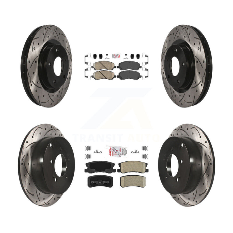 Transit Auto KDA-100675 Disc Brake Kit for 2007-2013 Mitsubishi Outlander - Front and Rear product image