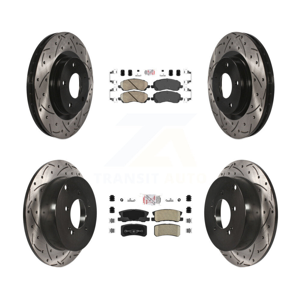 Transit Auto KDA-100676 Disc Brake Kit for 2007-2013 Mitsubishi Outlander - Front and Rear product image